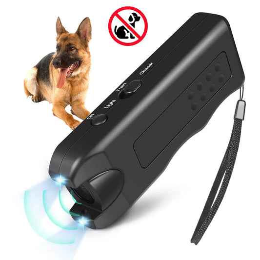 Handheld Ultrasonic Dog Training and Bark Management Device