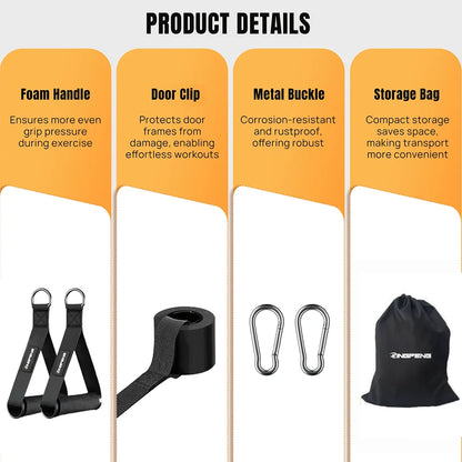 Resistance Training Bands Set, Pull-Up Assist Straps & Leg Exercise Bands for Full-Body Fitness