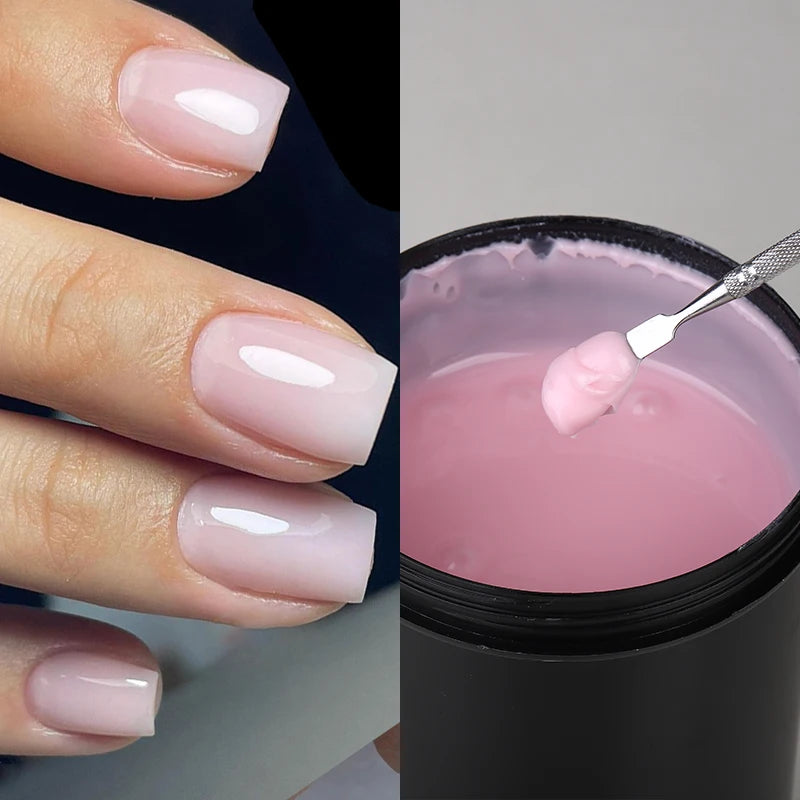 MSHARE 250g Builder Nail Gel, Hard Gel for Nail Extensions, French Nail Art and Sculpting