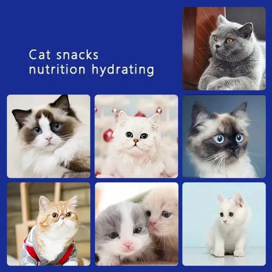 Chicken, Cod & Salmon Cat Treats, 30-Pack Liquid Snack Strips for Kittens & Adult Cats - Bond Well Supplies