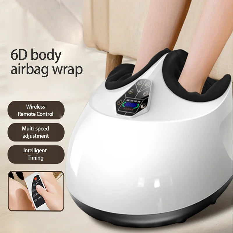 Foot Massager with Vibration, Deep Kneading, Acupressure and Heat for Feet and Legs