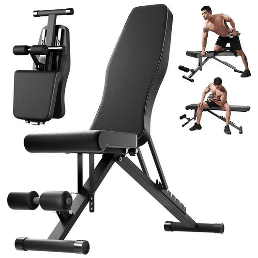 Multifunctional Weight Bench, Adjustable Foldable Workout Bench for Dumbbell Press & Strength Training