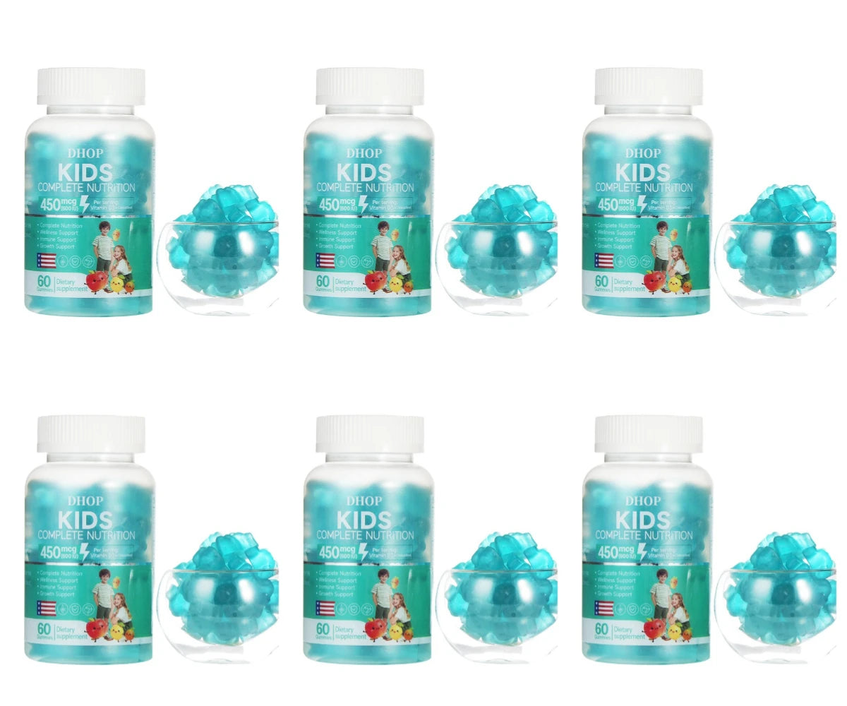 Kids Multivitamin Gummies, DHOP Vitamin D3, C, Zinc & B Vitamins, Daily Nutrition & Wellness Support - Bond Well Supplies