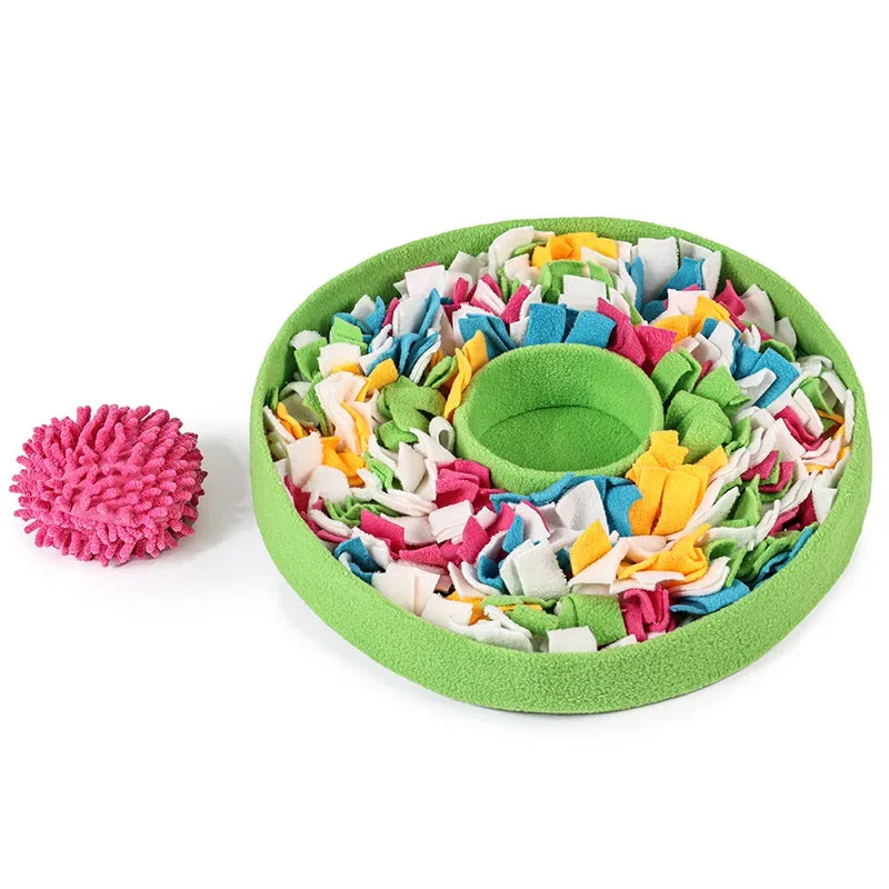 Interactive Dog Snuffle Pad, Hide-and-Seek Food Toy for Outdoor Play & Enrichment - Bond Well Supplies