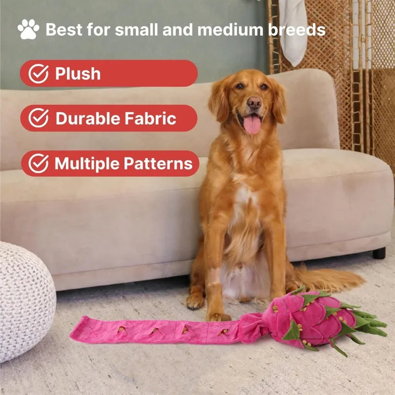 Interactive Dog Snuffle Mat, Treat Puzzle Slow Feeder & Foraging Training Mat, Machine Washable - Bond Well Supplies