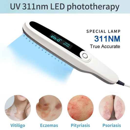 311nm UVB Narrowband Light Source, Portable Ultraviolet Phototherapy Lamp for Skin Care - Bond Well Supplies