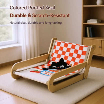 Hemp Rope Cat Scratcher Furniture, Extra-Large Cat Bed & Lounge with Durable Sisal Surface - Bond Well Supplies