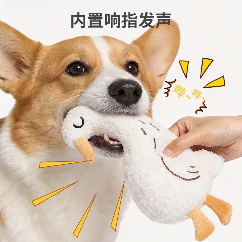 Soft Teddy Fleece Pet Toy for Cats and Dogs with Crinkle Sound