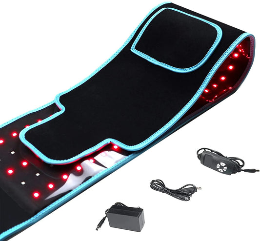 Red Light Therapy Waist Belt, 660nm & 850nm Infrared LED Heat Wrap for Daily Care - Bond Well Supplies