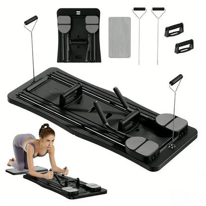 Multifunctional Pilates Exercise Board, Foldable Core & Full-Body Workout Trainer for Home Fitness