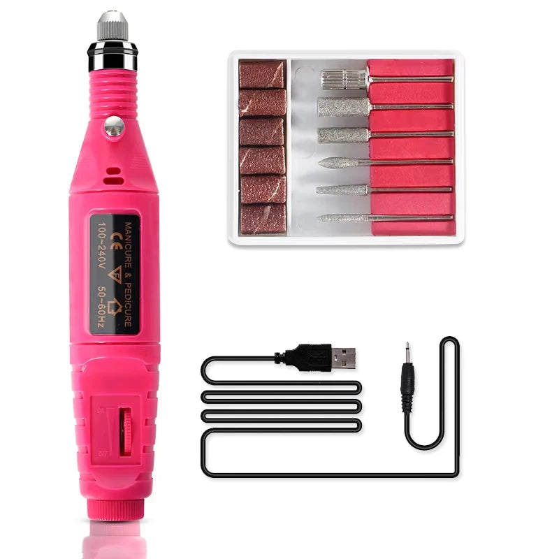 Professional Poly Gel Nail Extension Kit, UV LED Nail Lamp Dryer, Electric Nail Drill Machine & Gel Polish Tools - Bond Well Supplies