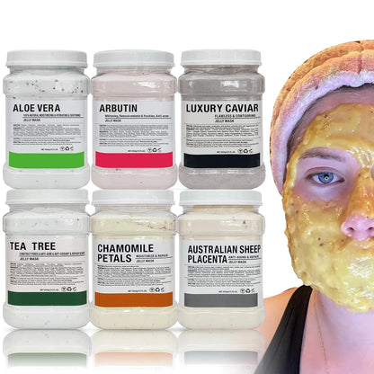 Professional Jelly Mask Powder Set, 6 Facial Masks for Skin Care