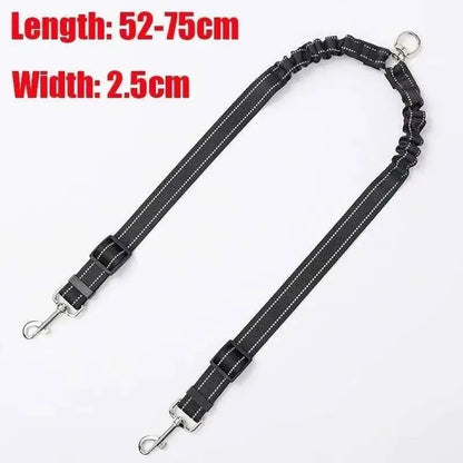 Retractable Double Dog Leash with LED Flashlight, 3M Dual Lead