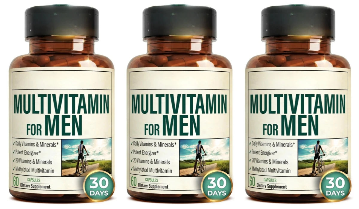 Multivitamin for Men with Methylated Vitamins & Chelated Minerals, Daily Energy & Immune Support - Bond Well Supplies