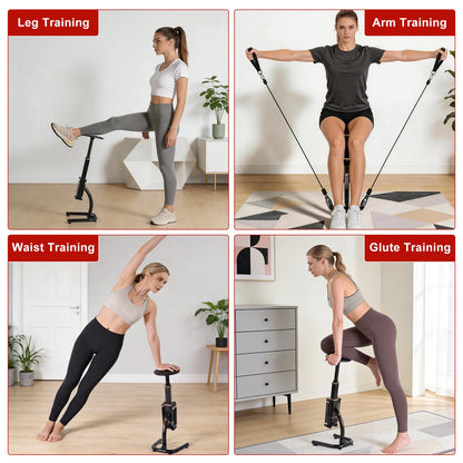 Adjustable Assisted Squat Trainer for Glutes, Legs, Hamstrings, Quads and Core Workouts