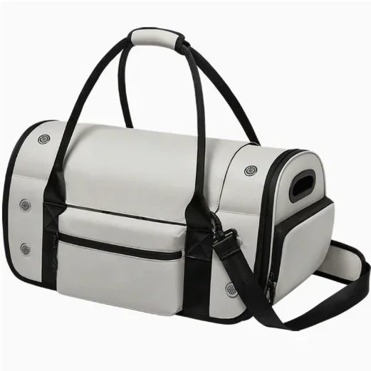 Collapsible Large-Space Pet Carrier, Breathable Oxford Fabric Bag with Multiple Air Vents