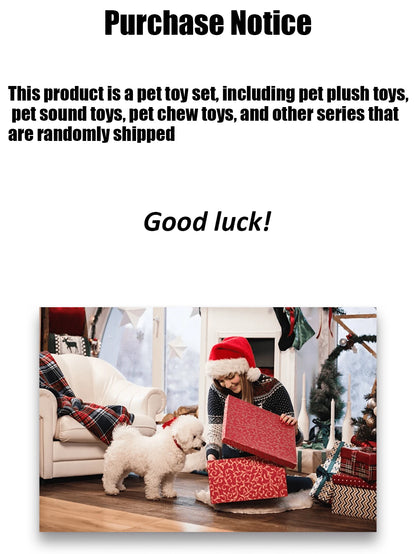 Large 100-Piece Dog Toy Set, Assorted Plush, TPR Chew, Knot & Squeaky Toys for Interactive Play