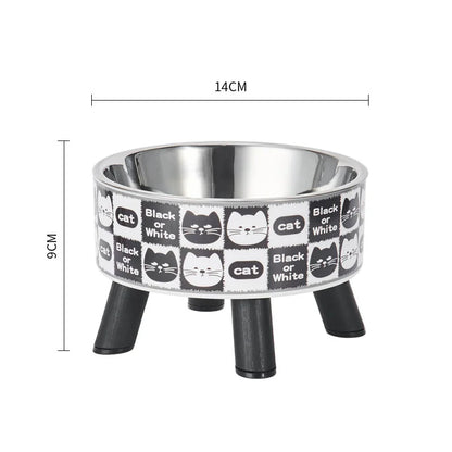Adjustable Raised Dog Feeder Bowls, Stainless Steel Food & Water Bowls for Small, Medium & Large Dogs - Bond Well Supplies