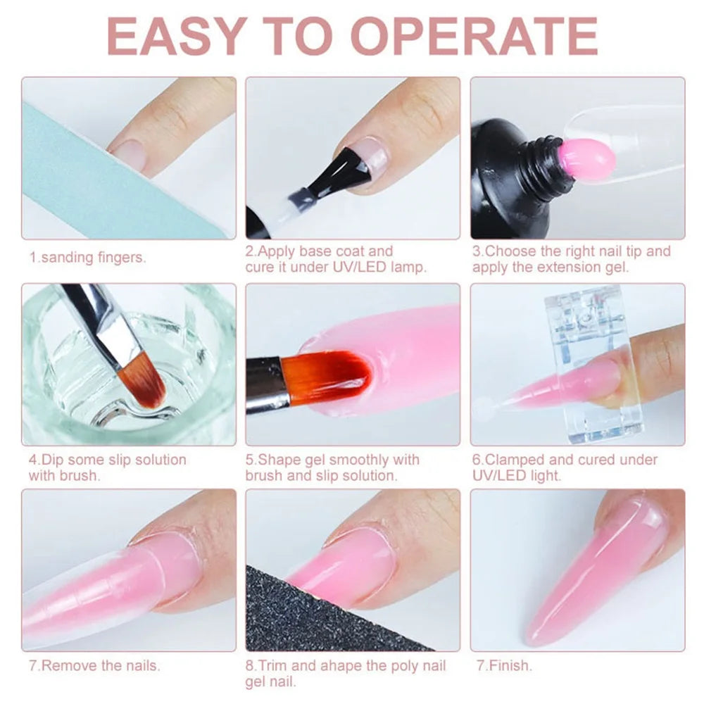 MEGIRL UV Gel Polish Set with UV Lamp & Electric Nail Drill Machine, Base & Top Coat for Manicure - Bond Well Supplies