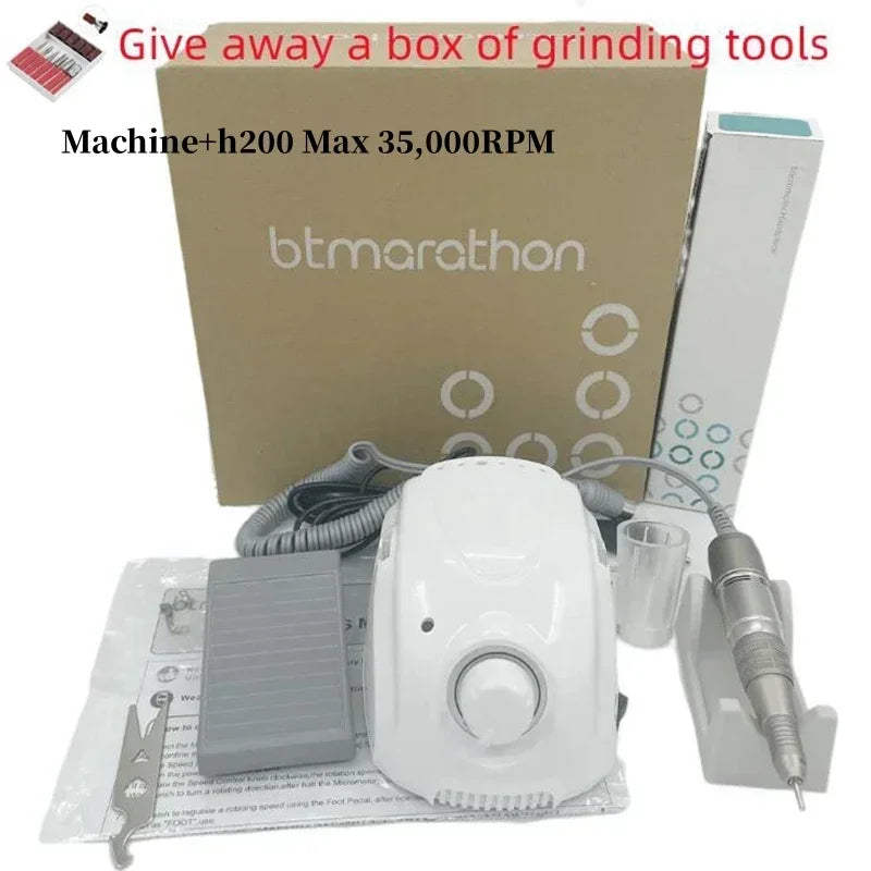 Professional Nail Drill with H200 Handpiece and Control Box