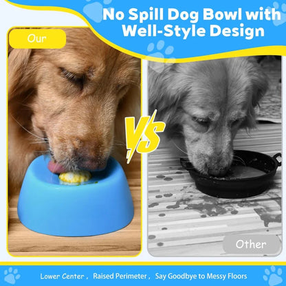 Dog Slow Feeder Lick Bowl, 3/4 Cup Non-Slip Treat Dish for Ice Cream, Yogurt & Liquid Snacks - Bond Well Supplies