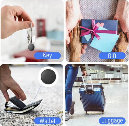 Bluetooth Smart Tracker Tag Compatible with Apple Find My, Item Locator for Keys, Wallets, Bags, Luggage & Suitcases
