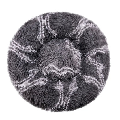 Super Soft Round Dog Bed, Warm Plush Pet House for Medium & Large Dogs, 6 Sizes