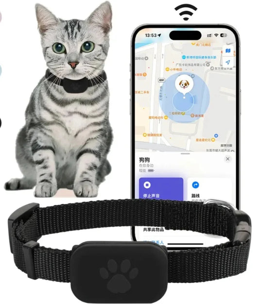 Smart Bluetooth Pet Tracker with GPS Location, Anti-Lost Device & Movement Alerts for Dogs and Cats
