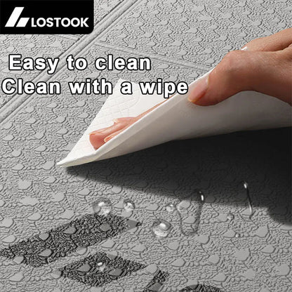 Foldable TPE Yoga Mat, 4mm Thick Portable Exercise Mat for Travel, Pilates, Fitness & Floor Exercises