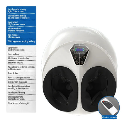 Foot Massager with Vibration, Deep Kneading, Acupressure and Heat for Feet and Legs