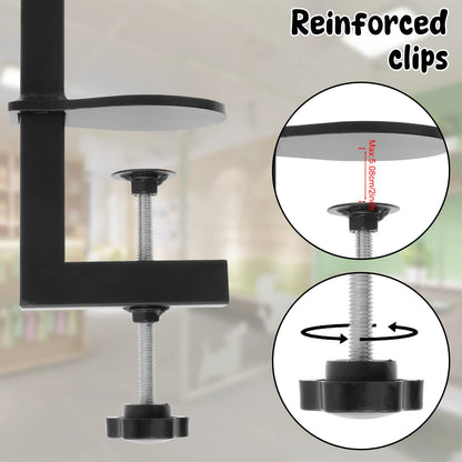 Height-Adjustable Dog Grooming Arm Stand with Clamp, Iron Pet Grooming Support for Nail Trimming & Haircuts