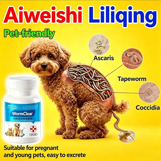 Deworming for Cats & Dogs, Internal & External Parasite Support for Roundworms, Nematodes, Fleas & Lice - Bond Well Supplies