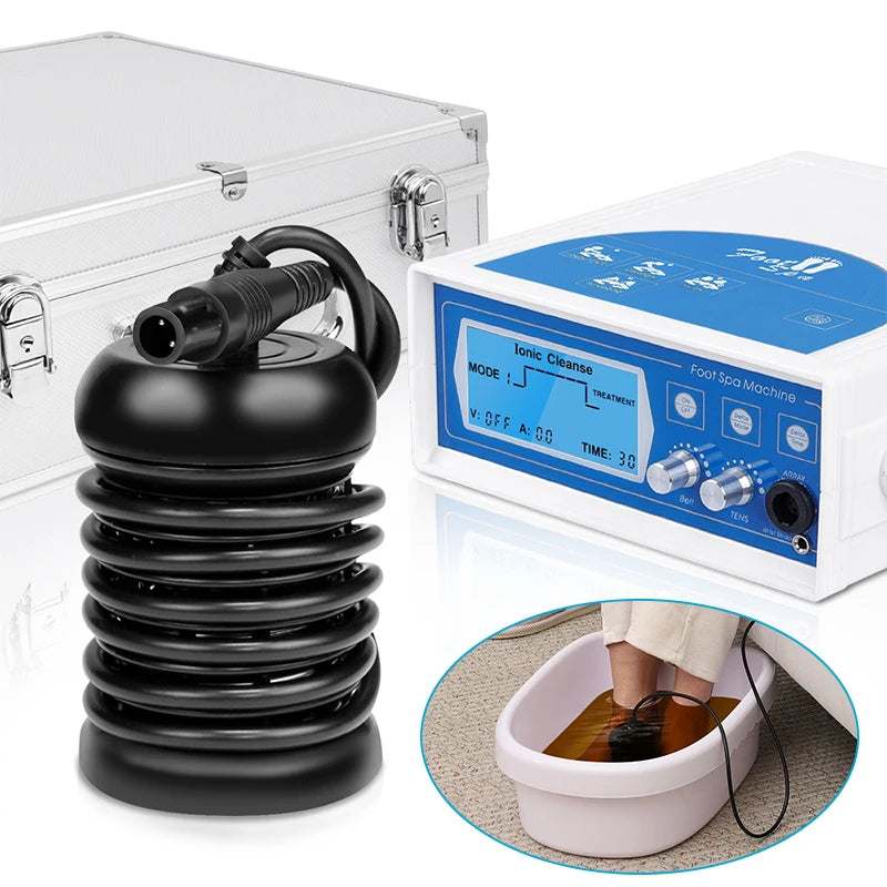 Professional Ionic Foot Bath Spa Machine, Electric Foot Spa Ionizer for Home or Salon