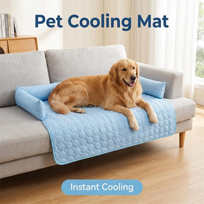 Summer Cooling Mat for Dogs and Cats, Reusable Pet Cooling Bed with Durable Fabric