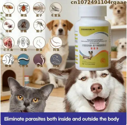 Deworming Medicine for Dogs, Cats, Pigs & Sheep, Treatment for Roundworms, Hookworms & Nematodes