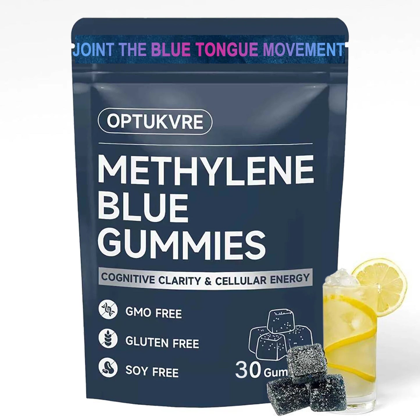 Methylene Blue Gummies 5mg, 30 Count Dietary Supplement