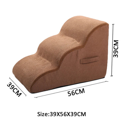 Pet Climbing Stairs, Lightweight 3-Step Ramp for Small and Senior Pets