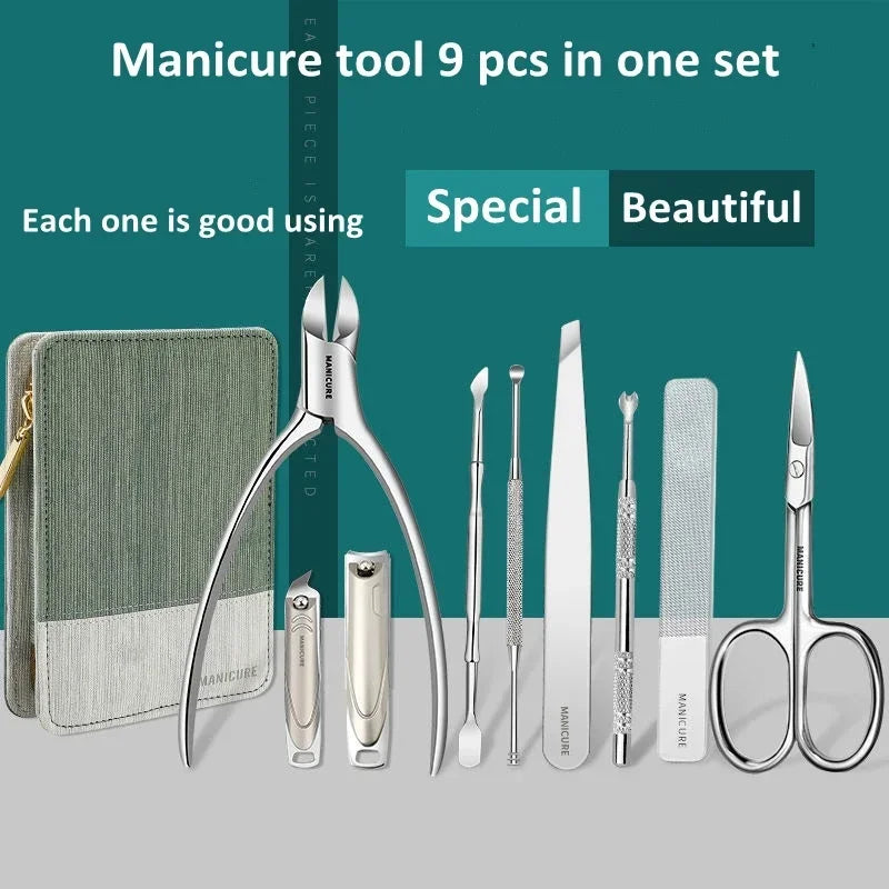 Professional Nail Clipper and Grooming Kit for Home and Travel