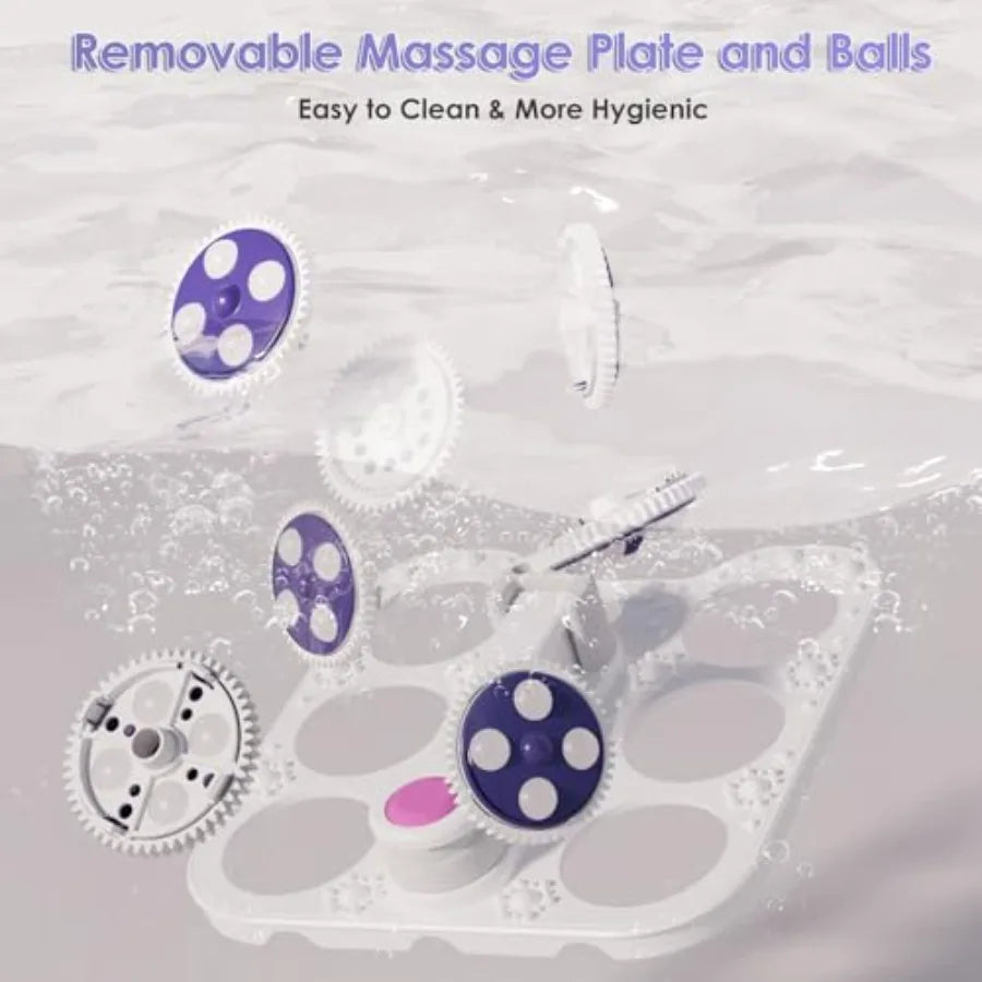 Collapsible Foot Spa Bath with Heat, Bubble Jets, Temperature Control and Rotary Massage