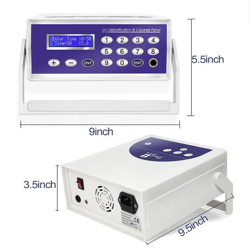 Professional Ionic Foot Bath Spa, LED Display, Far Infrared Belt & Portable Home Foot Spa