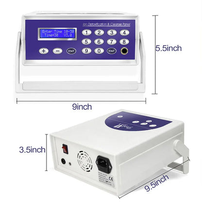 Professional Ionic Foot Bath Spa, LED Display, Far Infrared Belt & Portable Home Foot Spa