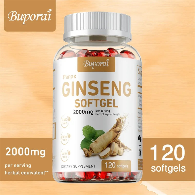 Extra Strength Red Ginseng Supplement for Men, Focus, Productivity and Stamina Support