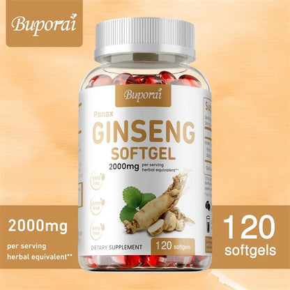 Extra Strength Red Ginseng Supplement for Men, Focus, Productivity and Stamina Support