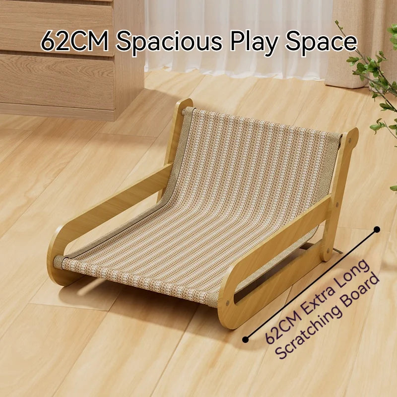 Hemp Rope Cat Scratcher Furniture, Extra-Large Cat Bed & Lounge with Durable Sisal Surface - Bond Well Supplies