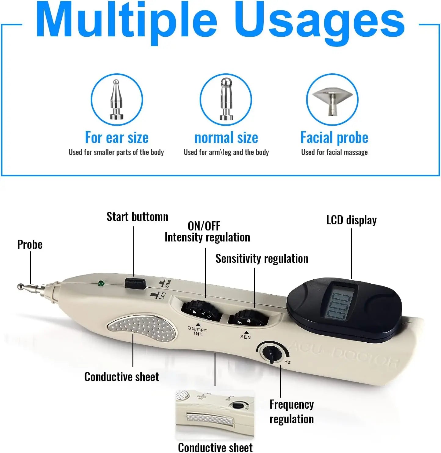 ly
Electronic Acupuncture Pen with Acupoint Detection and Massage Function