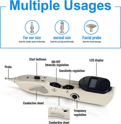 ly
Electronic Acupuncture Pen with Acupoint Detection and Massage Function