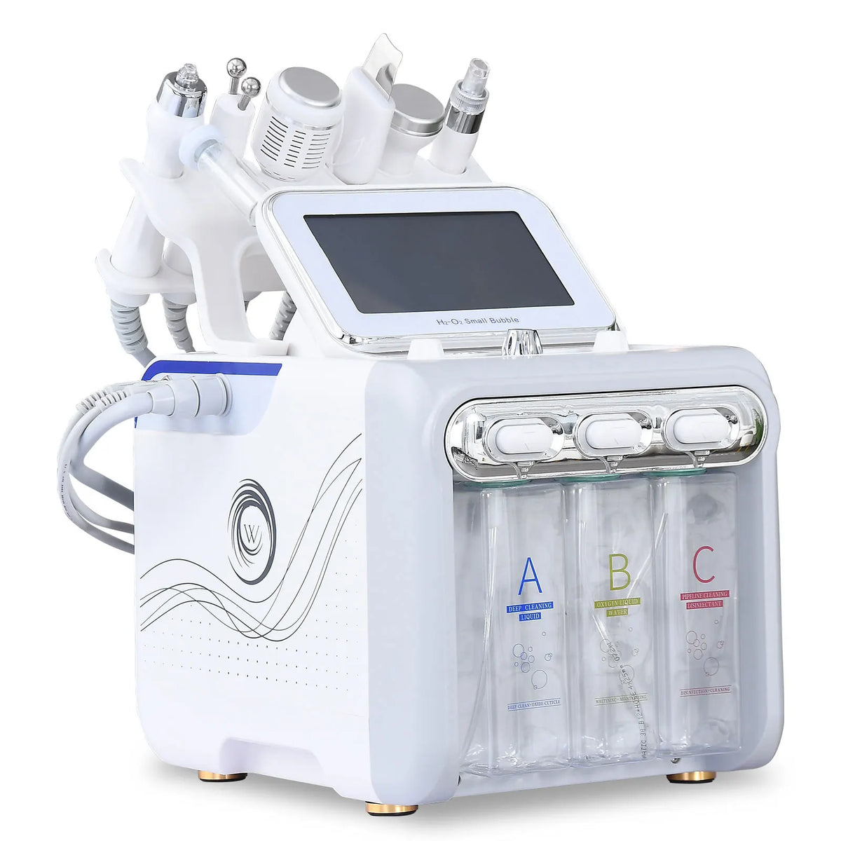 Professional 6-in-1 Aqua Peeling Skin Care Machine, Bubble Oxygen Facial Cleansing Beauty Device - Bond Well Supplies