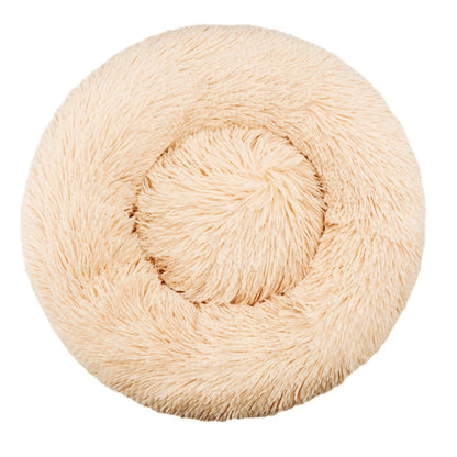 Super Soft Round Dog Bed, Warm Plush Pet House for Medium & Large Dogs, 6 Sizes