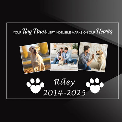 Personalized Pet Night Light, Custom Dog and Cat Photo LED Acrylic Memorial Plaque