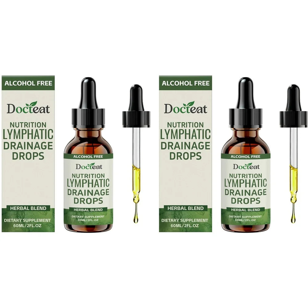 Lymphatic Support Drops, Alcohol-Free Blend with Vitamin B12 & Zinc for Lymphatic Balance & Daily Vitality, 60ml - Bond Well Supplies